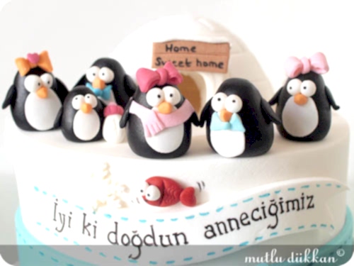 PENGUENL? BUT?K DO?UM GÜNÜ PASTASI