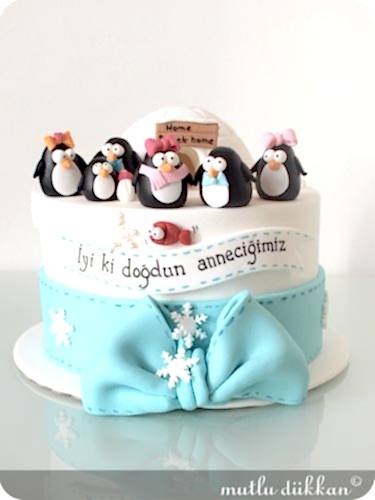 PENGUENL? BUT?K DO?UM GÜNÜ PASTASI