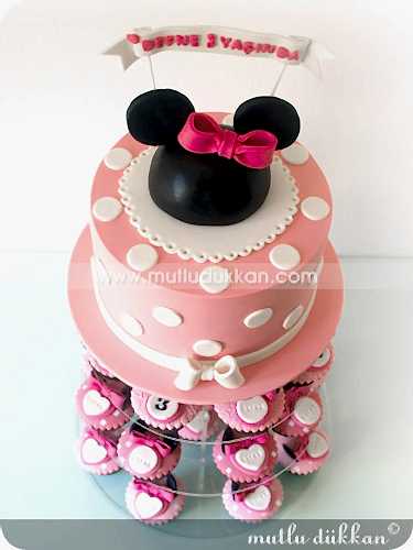 M?NN?E MOUSE PASTASI VE CUPCAKE KULES?